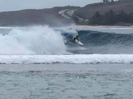 Surfer vor Saint Leu